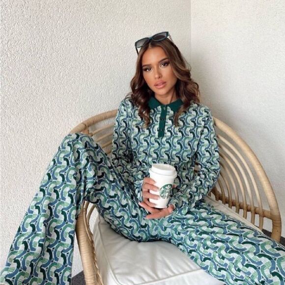 Zara Jacquard Polo Shirt - Picture 9 of 9